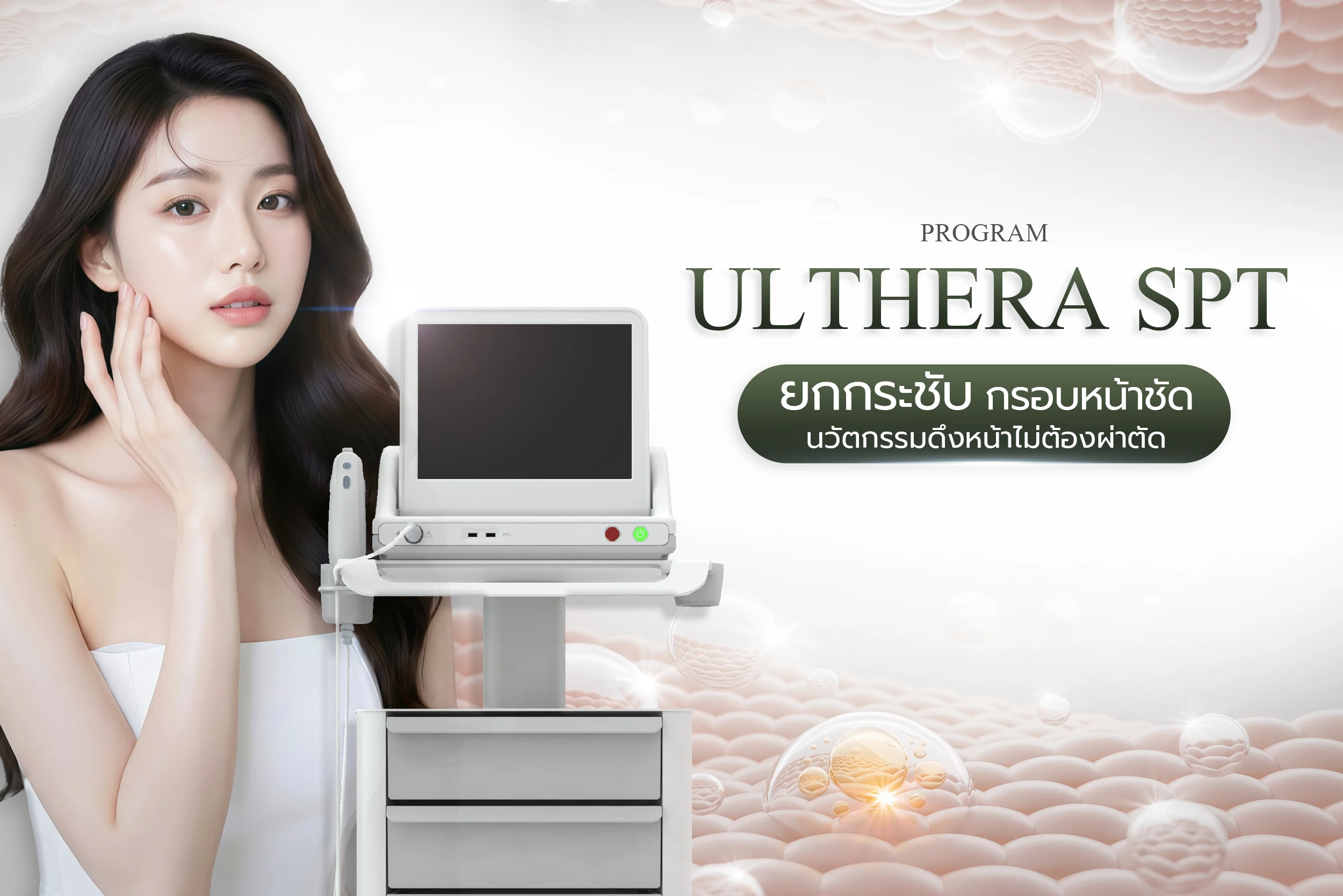 Ultherapy SPT ดึงหน้าสวยแบบไม่ต้องผ่าตัด